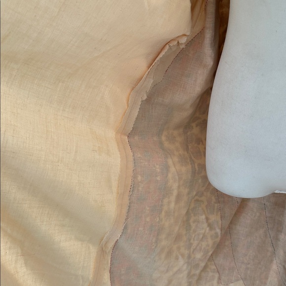 Vintage 70s Patchwork Cotton Kimono Duster Robe - Picture 6 of 6